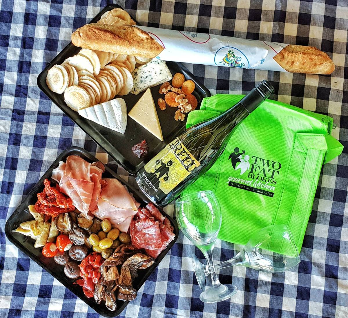 Picnic Amongst the Vines Two Fat Blokes